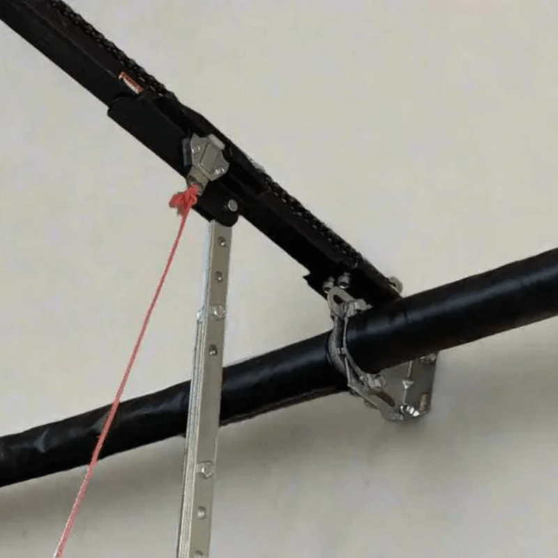 Installed SpringSaver Garage Door Spring Lubrication Wrap on Torsion Spring