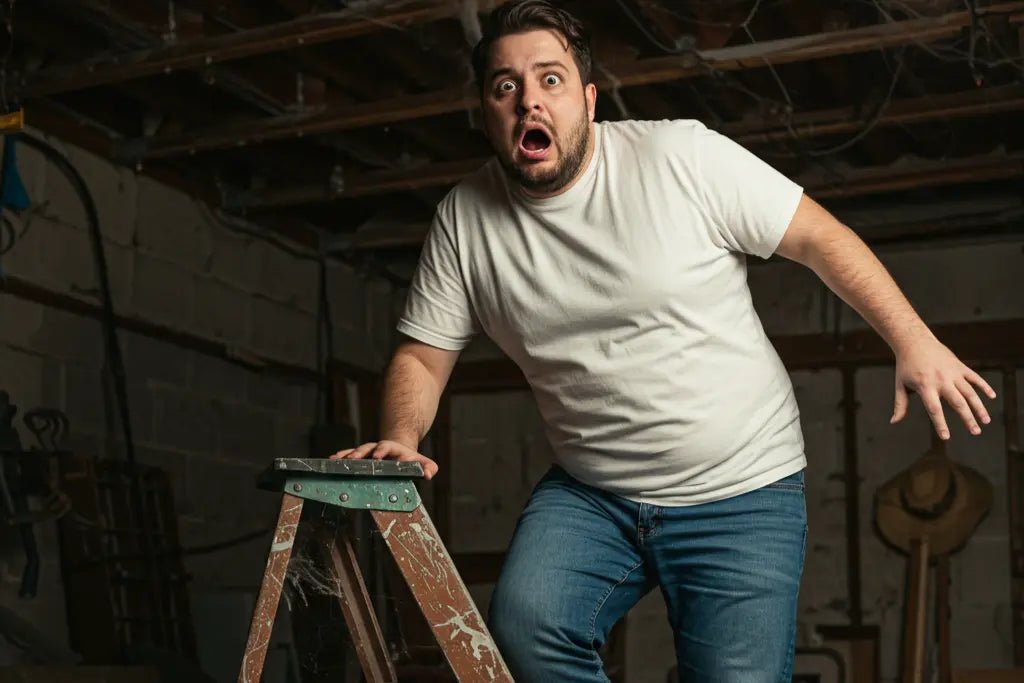 Scared On Ladder